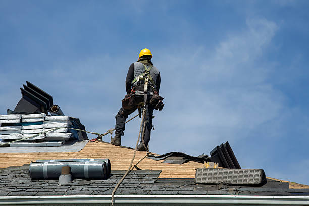Professional Roofing technician working in Augusta, WI